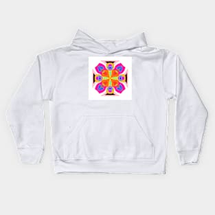 a colored mandala Kids Hoodie